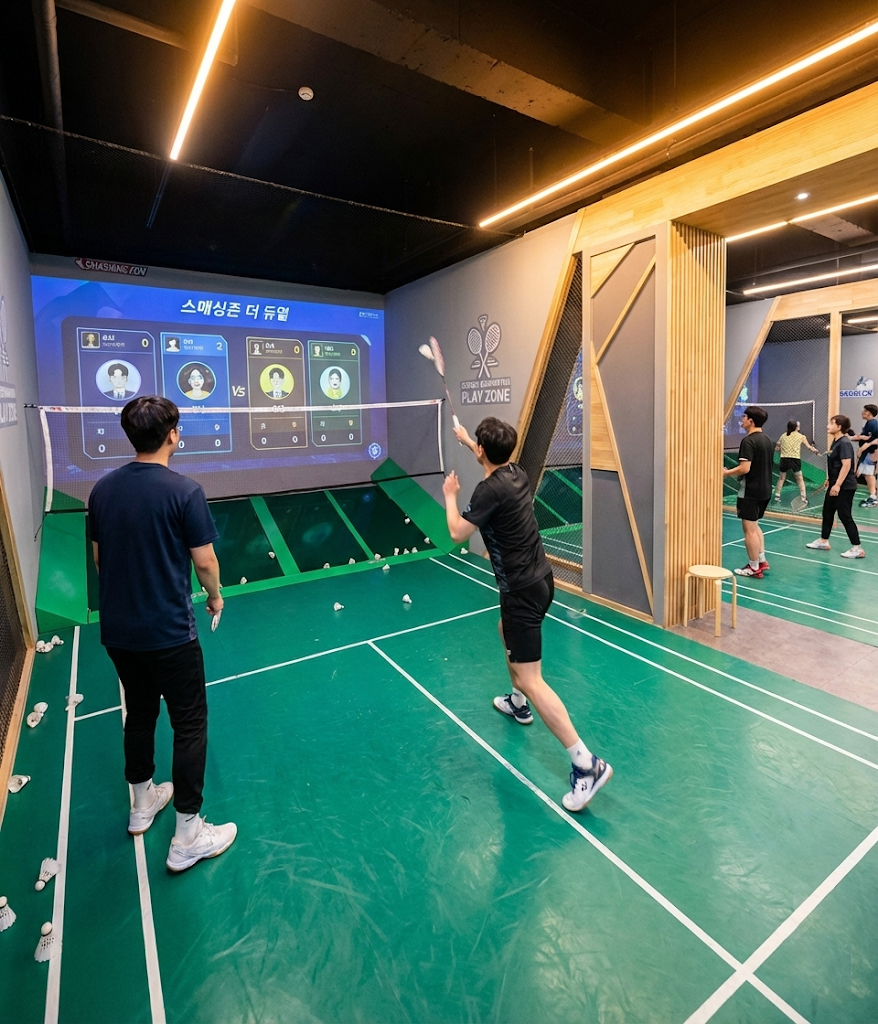스크린배드민턴 설치 지원 렌탈 리스 가능 최대 48개월 분납 창업문의 환영
